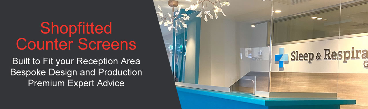 Shopfitting Counter and Reception Screens